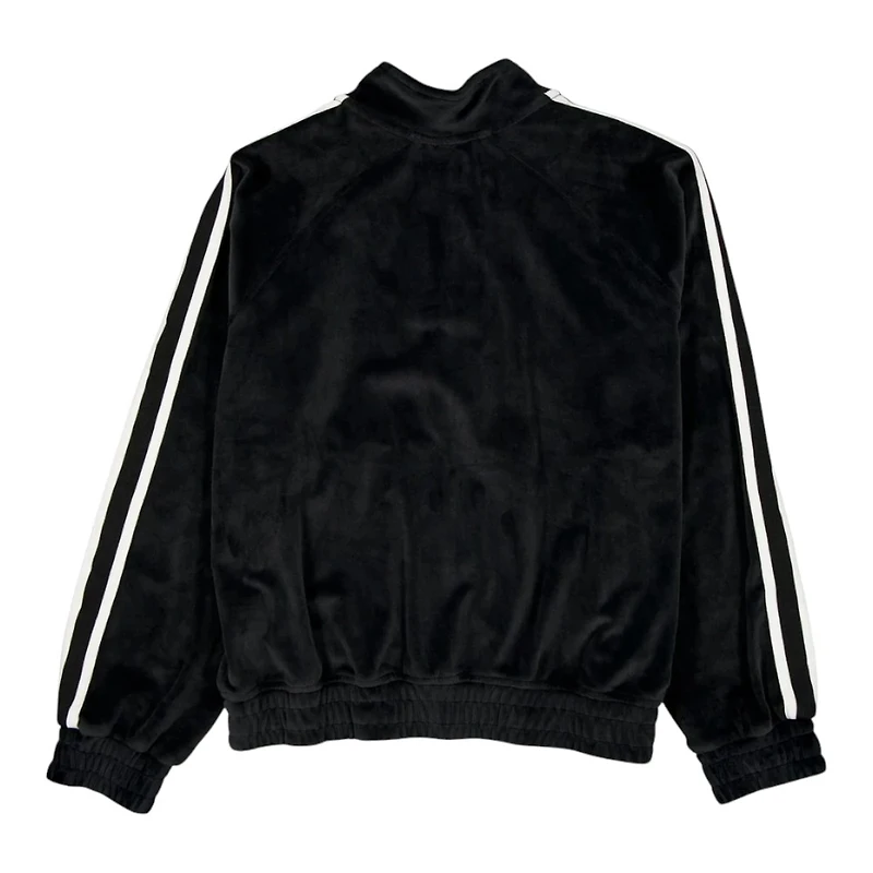 Women's Las Vegas Raiders Black Throwback Prep New Era Track Jacket