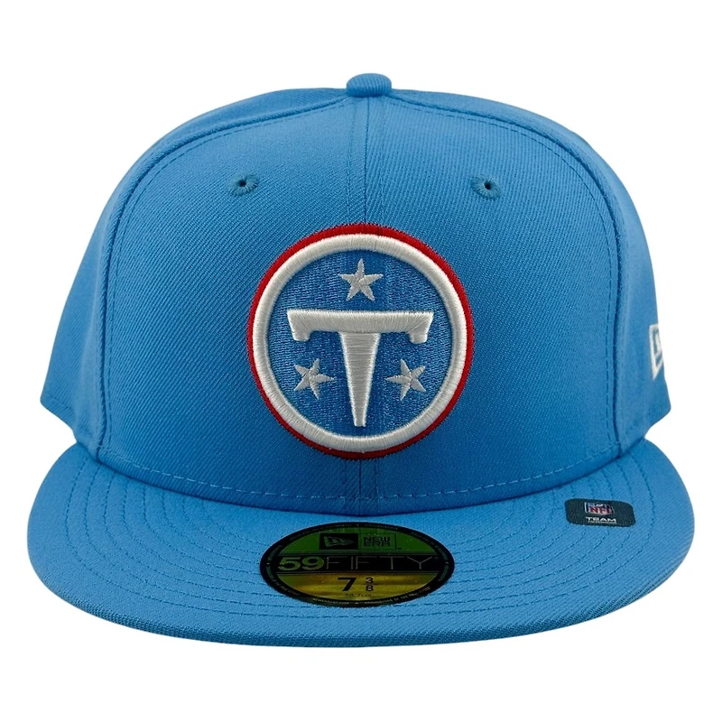 Tennessee Titans Light Blue Circle Logo NFL New Era 59FIFTY Fitted Hat