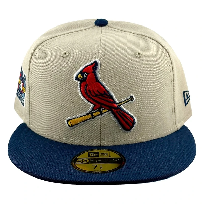 St. Louis Cardinals Light Brown and Navy 2006 World Series Patch New Era 59FIFTY Fitted Hat