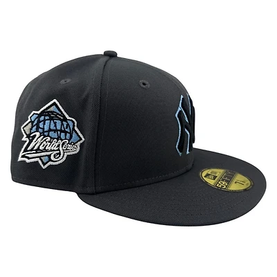 New York Yankees Graphite 1999 World Series Patch Icy Blue UV Era 59FIFTY Fitted Hat
