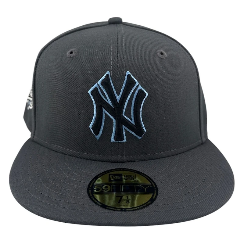 New York Yankees Graphite 1999 World Series Patch Icy Blue UV Era 59FIFTY Fitted Hat