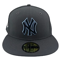 New York Yankees Graphite 1999 World Series Patch Icy Blue UV Era 59FIFTY Fitted Hat