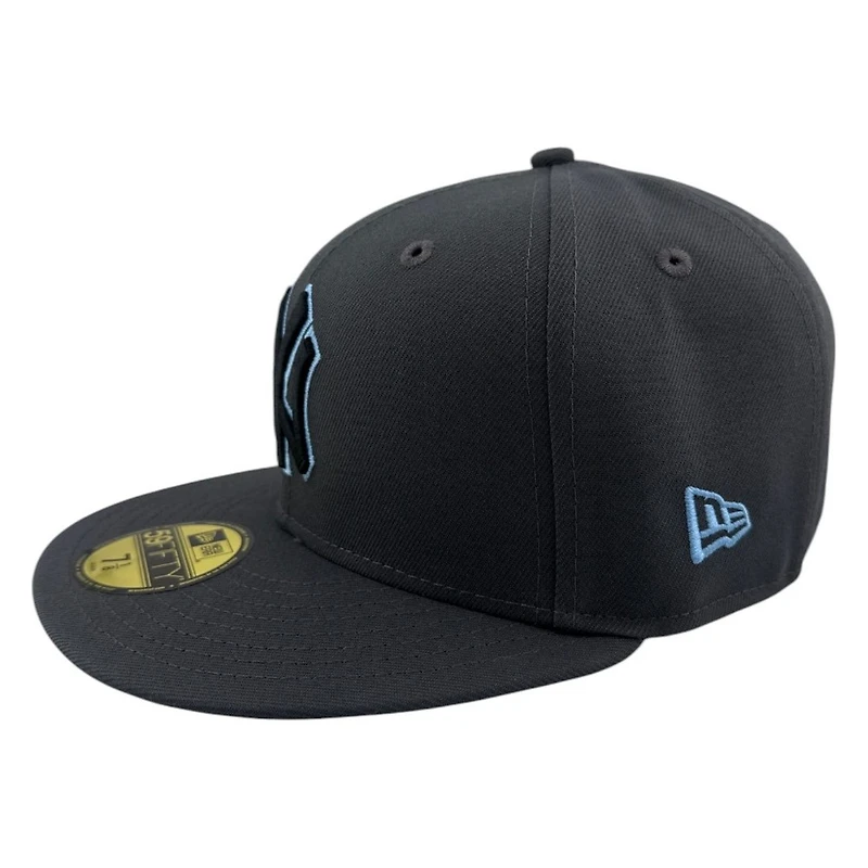 New York Yankees Graphite 1999 World Series Patch Icy Blue UV Era 59FIFTY Fitted Hat