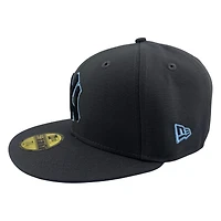 New York Yankees Graphite 1999 World Series Patch Icy Blue UV Era 59FIFTY Fitted Hat