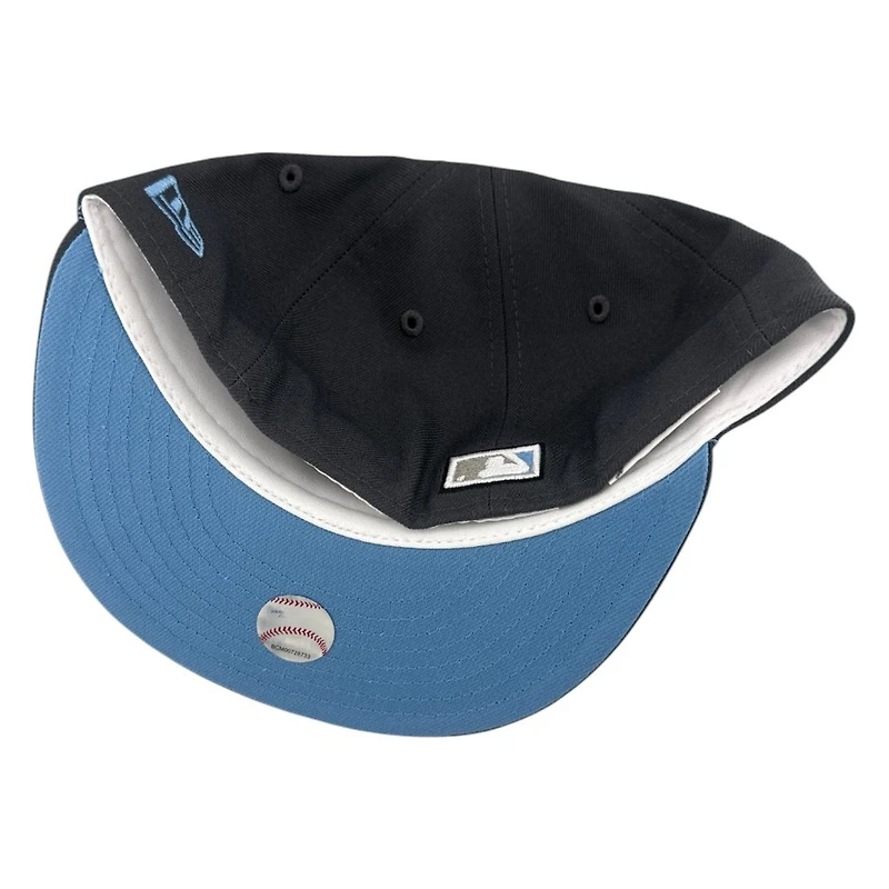 Los Angeles Dodgers Graphite 60th Anniversary Patch Icy Blue UV New Era 59FIFTY Fitted Hat
