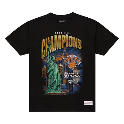 New York Knicks Black 2026 NBA Finals Champions City T-Shirt