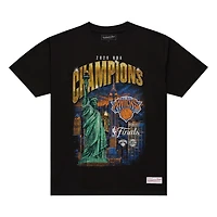 New York Knicks Black 2026 NBA Finals Champions City T-Shirt