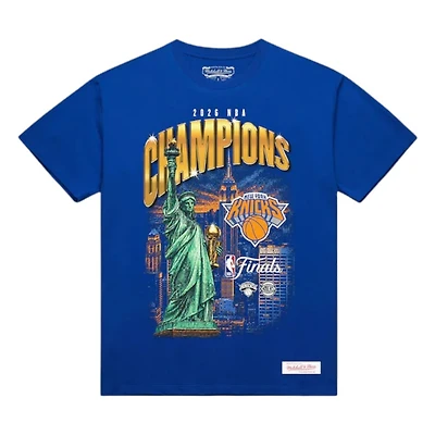 New York Knicks Blue 2026 NBA Finals Champions City T-Shirt