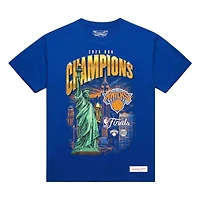 New York Knicks Blue 2026 NBA Finals Champions City T-Shirt