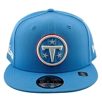 Tennessee Titans Light Blue Trucker Circle Logo New Era 9FIFTY Snapback Hat