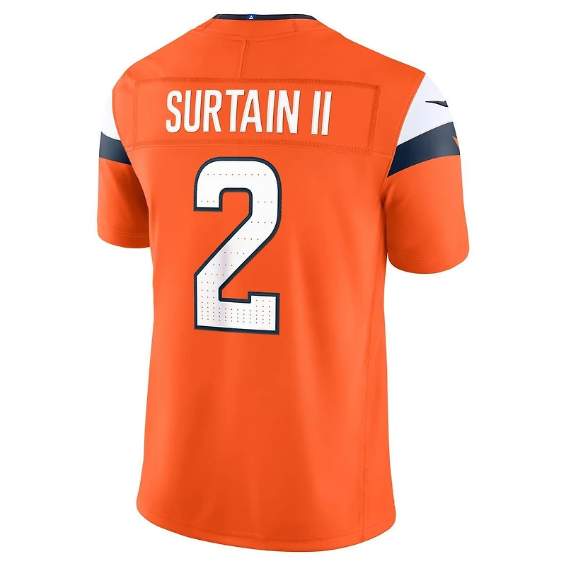 Denver Broncos Patrick Surtain II Nike Vapor F.U.S.E Stitched Limited Home Jersey