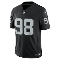 Las Vegas Raiders Maxx Crosby Black Nike Vapor F.U.S.E Stitched Limited Jersey