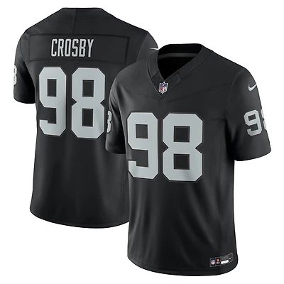 Las Vegas Raiders Maxx Crosby Black Nike Vapor F.U.S.E Stitched Limited Jersey