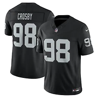 Las Vegas Raiders Maxx Crosby Black Nike Vapor F.U.S.E Stitched Limited Jersey