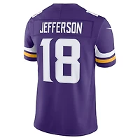 Minnesota Vikings Justin Jefferson Purple Nike Vapor F.U.S.E Stitched Limited Jersey
