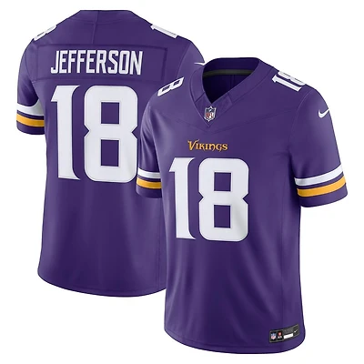 Minnesota Vikings Justin Jefferson Purple Nike Vapor F.U.S.E Stitched Limited Jersey