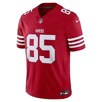 San Francisco 49ers George Kittle Scarlet Nike Vapor F.U.S.E Stitched Limited Jersey