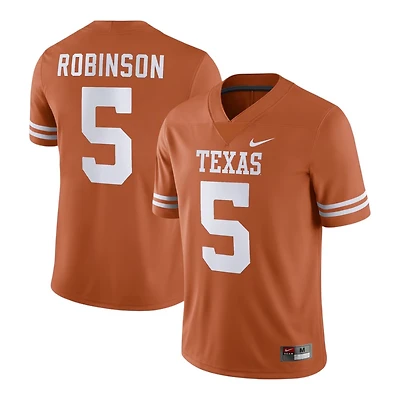 Texas Longhorns Bijan Robinson Orange Nike Game Player Jersey