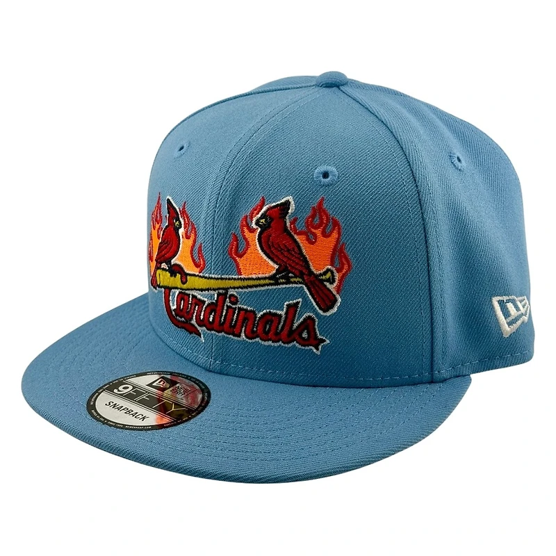 St. Louis Cardinals Light Blue Flaming Birds 2006 World Series Champs Patch New Era 9FIFTY Snapback Hat