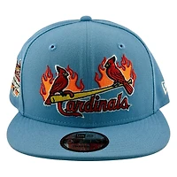 St. Louis Cardinals Light Blue Flaming Birds 2006 World Series Champs Patch New Era 9FIFTY Snapback Hat