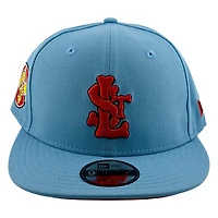 St. Louis Cardinals Light Blue City Connect STL Logo Fleur De Lis Patch New Era 9FIFTY Snapback Hat