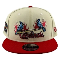 St. Louis Cardinals Chrome and Red Flaming Birds New Era 9FIFTY Snapback Hat
