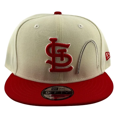 St. Louis Cardinals Chrome and Red Arch New Era 9FIFTY Snapback Hat