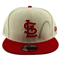 St. Louis Cardinals Chrome and Red Arch New Era 9FIFTY Snapback Hat