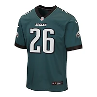 Youth Philadelphia Eagles Saquon Barkley Midnight Green Nike Game Jersey