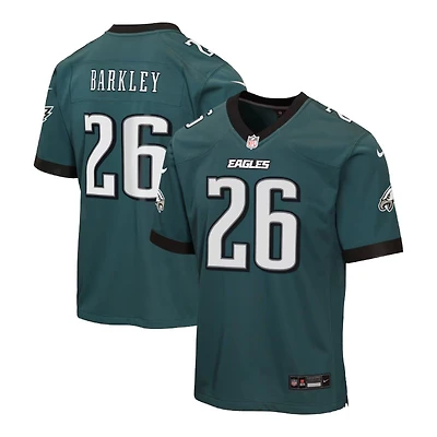 Youth Philadelphia Eagles Saquon Barkley Midnight Green Nike Game Jersey