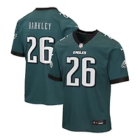 Youth Philadelphia Eagles Saquon Barkley Midnight Green Nike Game Jersey