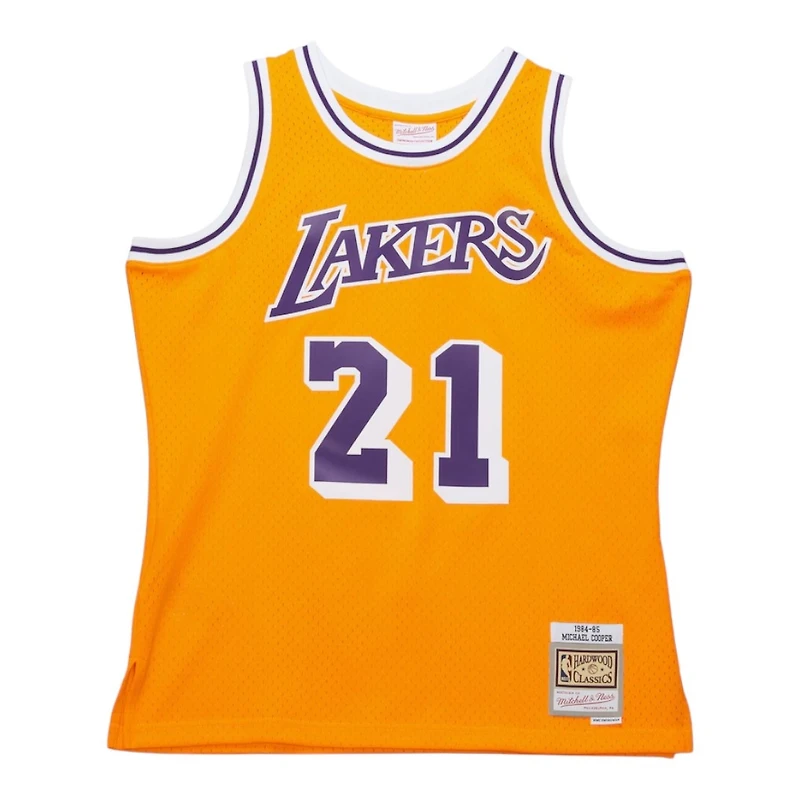 Los Angeles Lakers Michael Cooper Gold 1984-85 Mitchell & Ness Hardwood Classics Swingman Jersey
