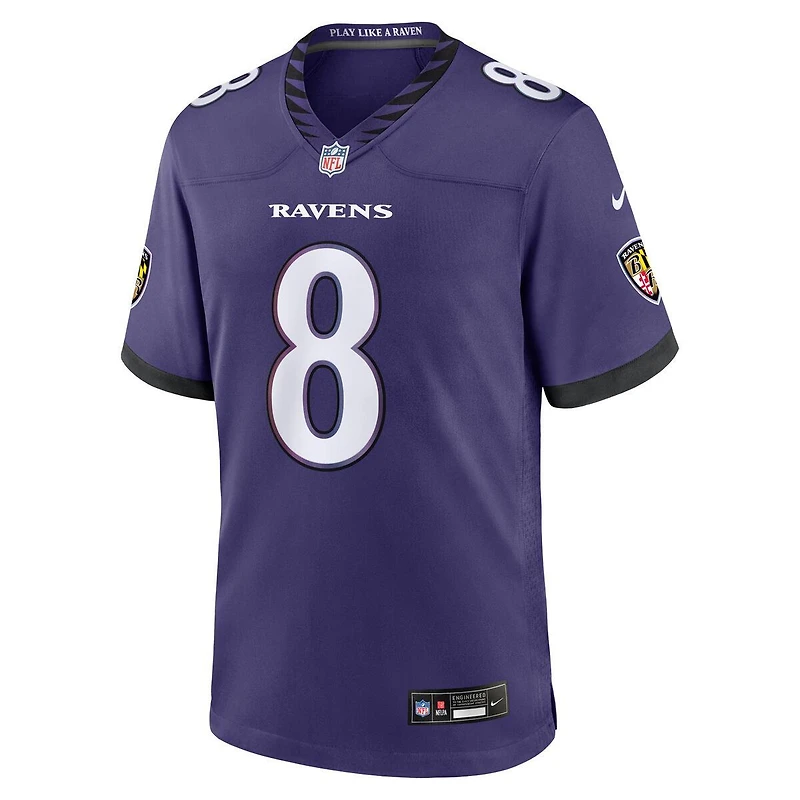 Baltimore Ravens Lamar Jackson Purple Nike Game Jersey