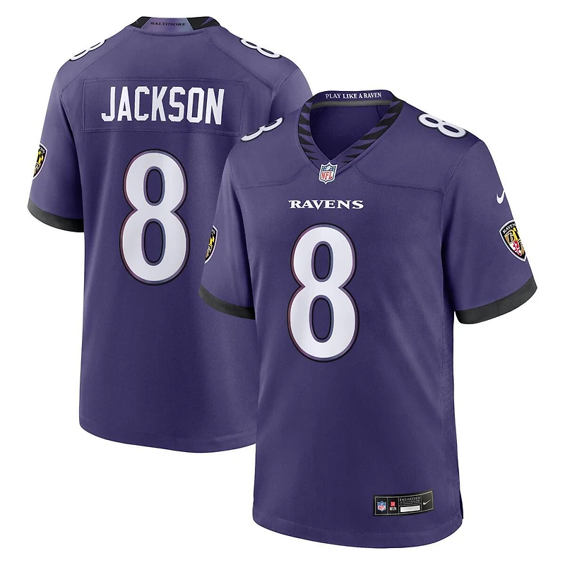 Baltimore Ravens Lamar Jackson Purple Nike Game Jersey
