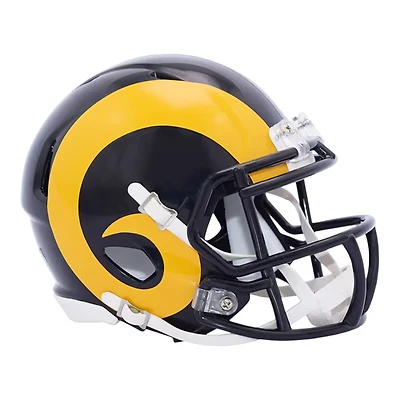 Los Angeles Rams Navy & Yellow 1981-1999 Throwback Riddell Speed Mini Helmet