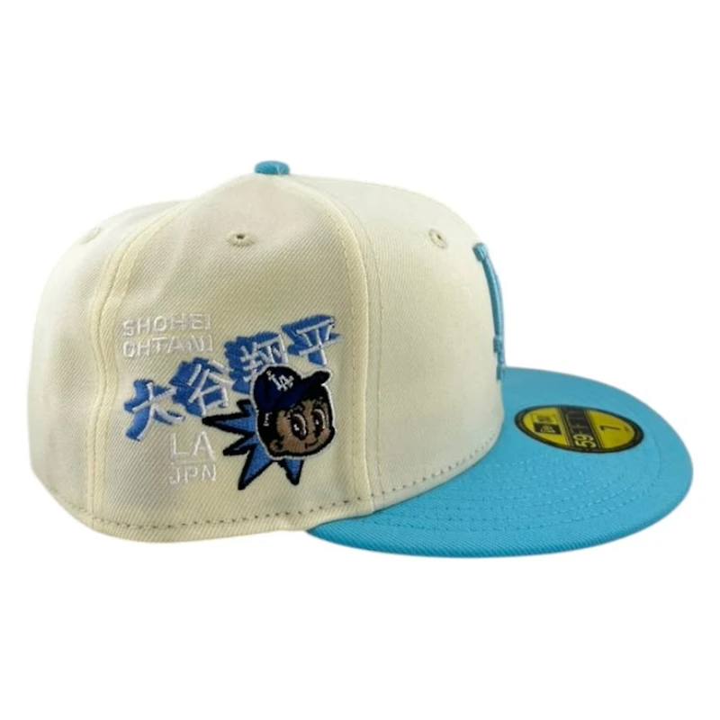 Los Angeles Dodgers LA Off White Doscientos Blue Sunny Skies Collection New Era 59FIFTY Fitted Hat