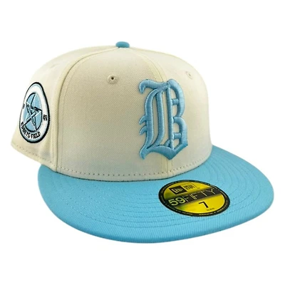 Brooklyn Dodgers Off White Doscientos Blue Sunny Skies Collection New Era 59FIFTY Fitted Hat