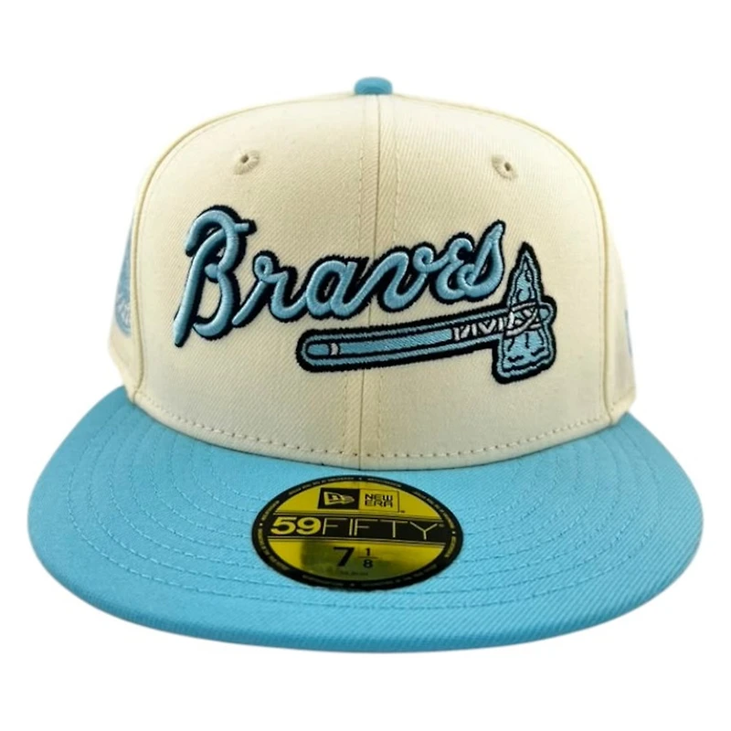 Atlanta Braves Off White Doscientos Blue Sunny Skies Collection New Era 59FIFTY Fitted Hat