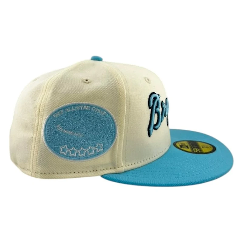 Atlanta Braves Off White Doscientos Blue Sunny Skies Collection New Era 59FIFTY Fitted Hat