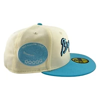 Atlanta Braves Off White Doscientos Blue Sunny Skies Collection New Era 59FIFTY Fitted Hat