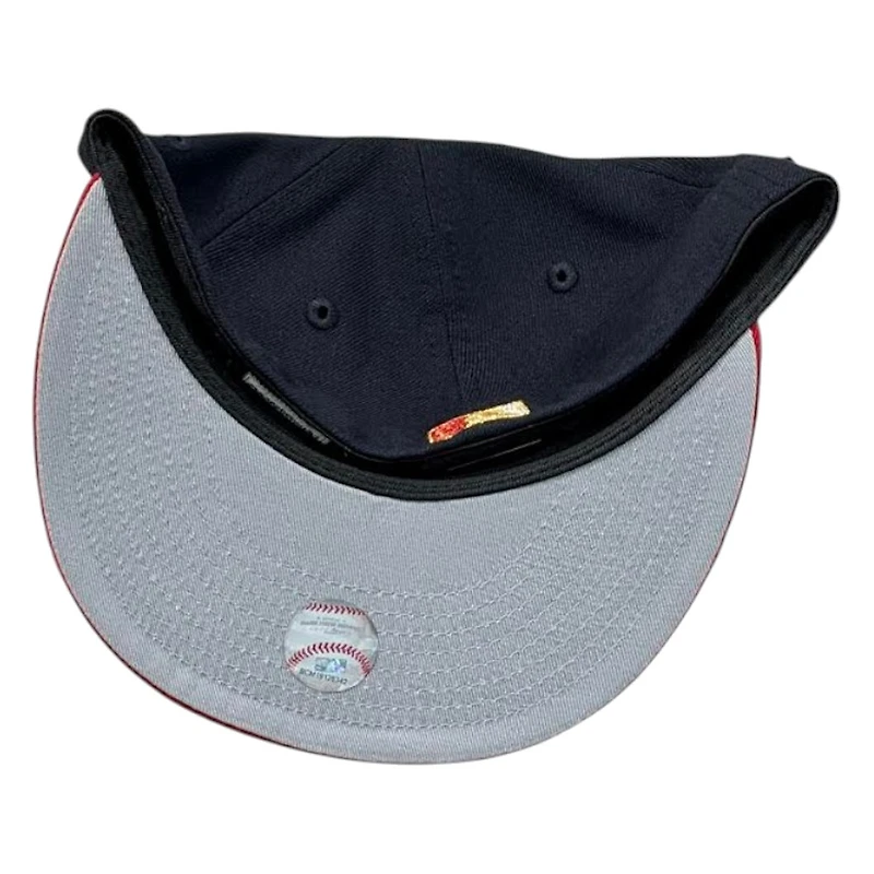 Atlanta Braves Navy Two Tone Ransom Logo 1999 World Series Patch New Era 59FIFTY Fitted Hat