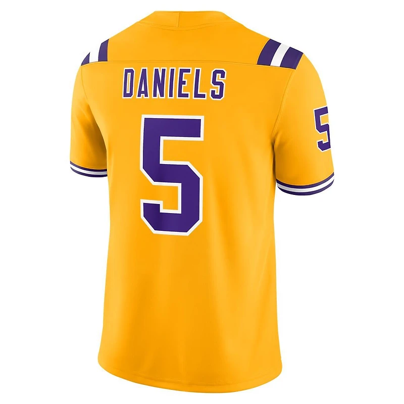 LSU Tigers Jayden Daniels Gold Alternate Nike Game Jersey