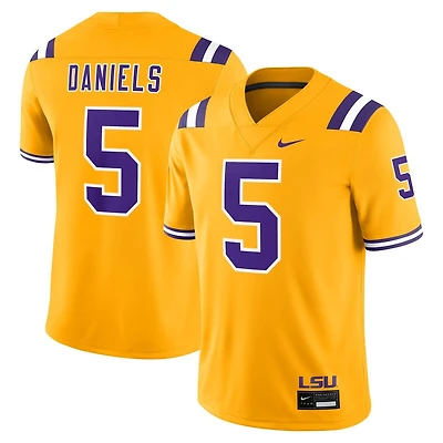 LSU Tigers Jayden Daniels Gold Alternate Nike Game Jersey