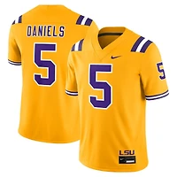 LSU Tigers Jayden Daniels Gold Alternate Nike Game Jersey