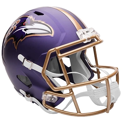 Baltimore Ravens Purple Rising Helmet On Field Alternate Riddell Full Size Speed Replica