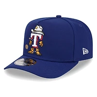 Texas Rangers Navy Cartoon New Era 9FIFTY A-Frame Snapback Hat