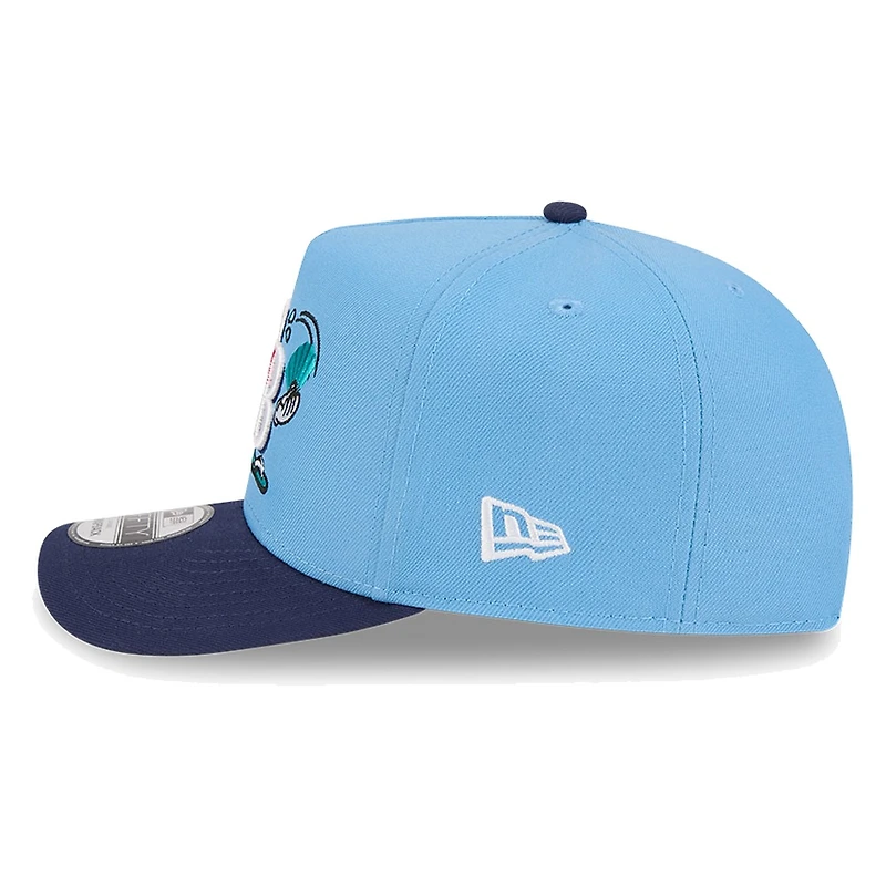 Tampa Bay Rays Light Blue Cartoon New Era 9FIFTY A-Frame Snapback Hat