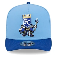Kansas City Royals Light Blue Cartoon New Era 9FIFTY A-Frame Snapback Hat