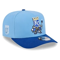 Kansas City Royals Light Blue Cartoon New Era 9FIFTY A-Frame Snapback Hat