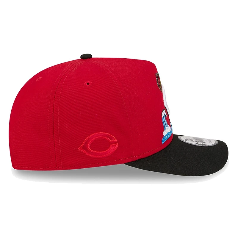 Cincinnati Reds Red Cartoon New Era 9FIFTY A-Frame Snapback Hat